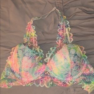 VS Pink Rainbow Bralette XS